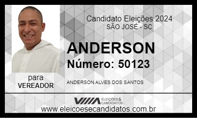 Candidato ANDERSON 2024 - SÃO JOSÉ - Eleições