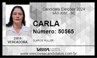 Candidato CARLA 2024 - SÃO JOSÉ - Eleições