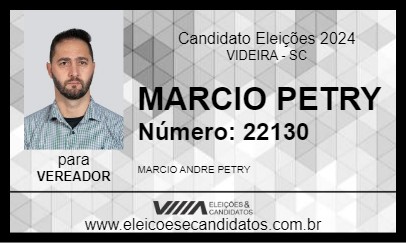 Candidato MARCIO PETRY 2024 - VIDEIRA - Eleições