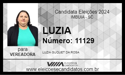 Candidato LUZIA 2024 - IMBUIA - Eleições