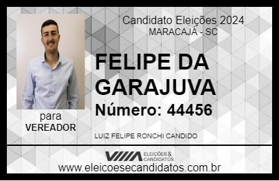 Candidato FELIPE DA GARAJUVA 2024 - MARACAJÁ - Eleições