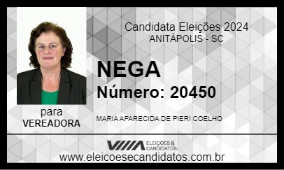 Candidato NEGA 2024 - ANITÁPOLIS - Eleições