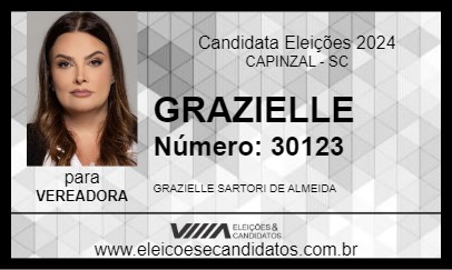 Candidato GRAZIELLE 2024 - CAPINZAL - Eleições