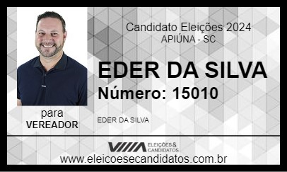 Candidato EDER DA SILVA 2024 - APIÚNA - Eleições