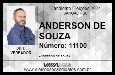 Candidato ANDERSON DE SOUZA 2024 - SANGÃO - Eleições