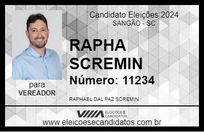 Candidato RAPHA SCREMIN 2024 - SANGÃO - Eleições