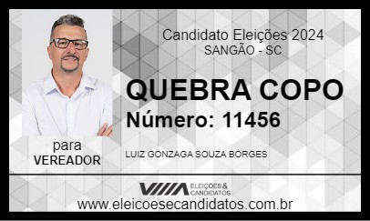 Candidato QUEBRA COPO 2024 - SANGÃO - Eleições