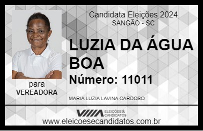 Candidato LUZIA DA ÁGUA BOA 2024 - SANGÃO - Eleições