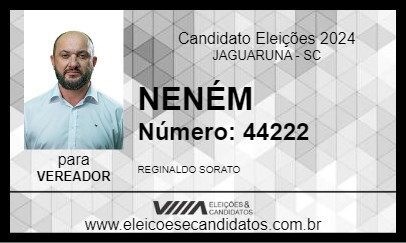 Candidato NENÉM 2024 - JAGUARUNA - Eleições