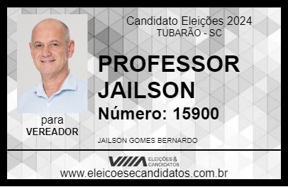 Candidato PROFESSOR JAILSON 2024 - TUBARÃO - Eleições