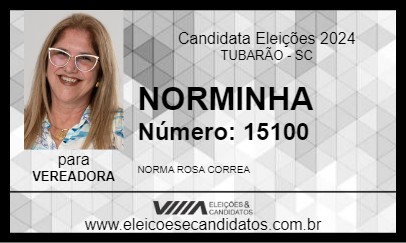 Candidato NORMINHA 2024 - TUBARÃO - Eleições