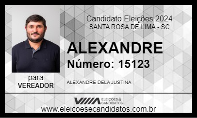 Candidato ALEXANDRE 2024 - SANTA ROSA DE LIMA - Eleições