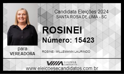 Candidato ROSINEI 2024 - SANTA ROSA DE LIMA - Eleições