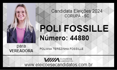 Candidato POLI FOSSILLE 2024 - CORUPÁ - Eleições