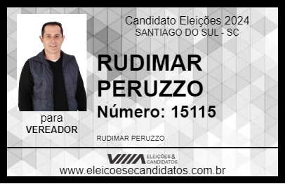 Candidato RUDIMAR CABELO 2024 - SANTIAGO DO SUL - Eleições