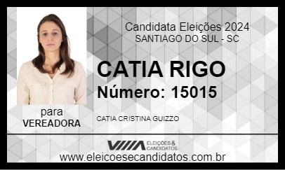 Candidato CATIA RIGO 2024 - SANTIAGO DO SUL - Eleições