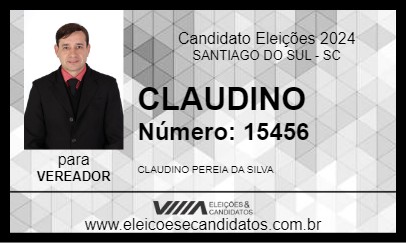 Candidato CLAUDINO 2024 - SANTIAGO DO SUL - Eleições