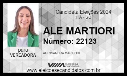 Candidato ALE MARTIORI 2024 - ITÁ - Eleições