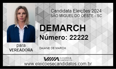 Candidato DEMARCH 2024 - SÃO MIGUEL DO OESTE - Eleições