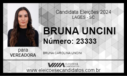 Candidato BRUNA UNCINI 2024 - LAGES - Eleições