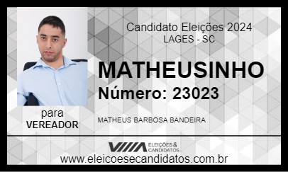 Candidato MATHEUSINHO 2024 - LAGES - Eleições