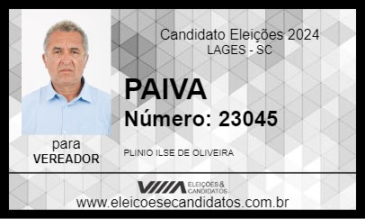 Candidato PAIVA 2024 - LAGES - Eleições