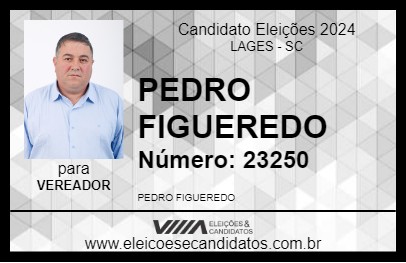 Candidato PEDRO FIGUEREDO 2024 - LAGES - Eleições