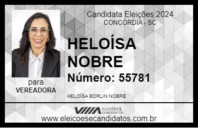 Candidato HELOÍSA NOBRE 2024 - CONCÓRDIA - Eleições