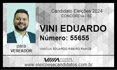 Candidato VINI EDUARDO 2024 - CONCÓRDIA - Eleições