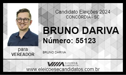 Candidato BRUNO DARIVA 2024 - CONCÓRDIA - Eleições