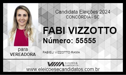 Candidato FABI VIZZOTTO 2024 - CONCÓRDIA - Eleições