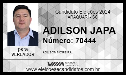 Candidato ADILSON JAPA 2024 - ARAQUARI - Eleições