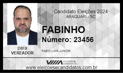 Candidato FABINHO 2024 - ARAQUARI - Eleições