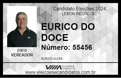 Candidato EURICO DO DOCE 2024 - LEBON RÉGIS - Eleições