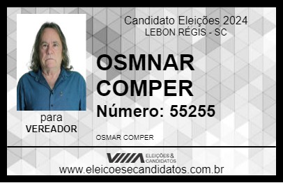 Candidato OSMAR COMPER 2024 - LEBON RÉGIS - Eleições