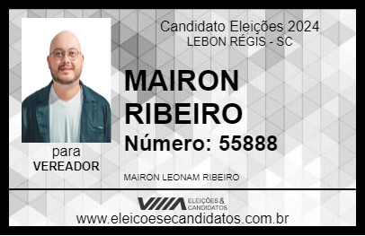 Candidato MAIRON RIBEIRO 2024 - LEBON RÉGIS - Eleições