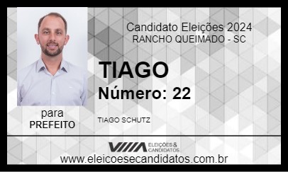 Candidato TIAGO 2024 - RANCHO QUEIMADO - Eleições