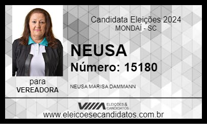 Candidato NEUSA 2024 - MONDAÍ - Eleições