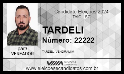 Candidato TARDELI 2024 - TAIÓ - Eleições