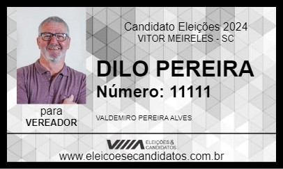 Candidato DILO PEREIRA 2024 - VITOR MEIRELES - Eleições