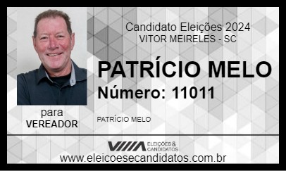 Candidato PATRÍCIO MELO 2024 - VITOR MEIRELES - Eleições