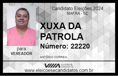 Candidato XUXA DA PATROLA 2024 - MAFRA - Eleições