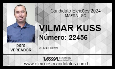 Candidato VILMAR KUSS 2024 - MAFRA - Eleições