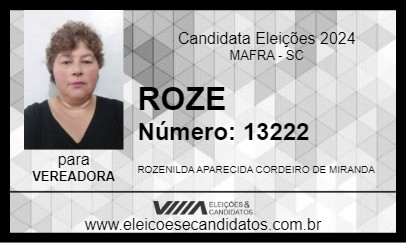 Candidato ROZE 2024 - MAFRA - Eleições