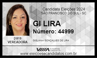 Candidato GI LIRA 2024 - SÃO FRANCISCO DO SUL - Eleições