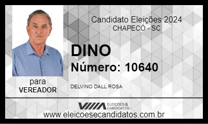 Candidato DINO 2024 - CHAPECÓ - Eleições