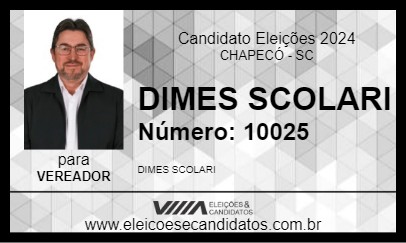 Candidato DIMES SCOLARI 2024 - CHAPECÓ - Eleições