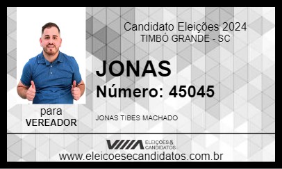 Candidato JONAS 2024 - TIMBÓ GRANDE - Eleições