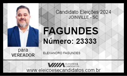 Candidato FAGUNDES 2024 - JOINVILLE - Eleições