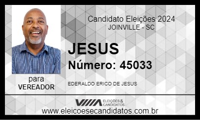 Candidato JESUS 2024 - JOINVILLE - Eleições